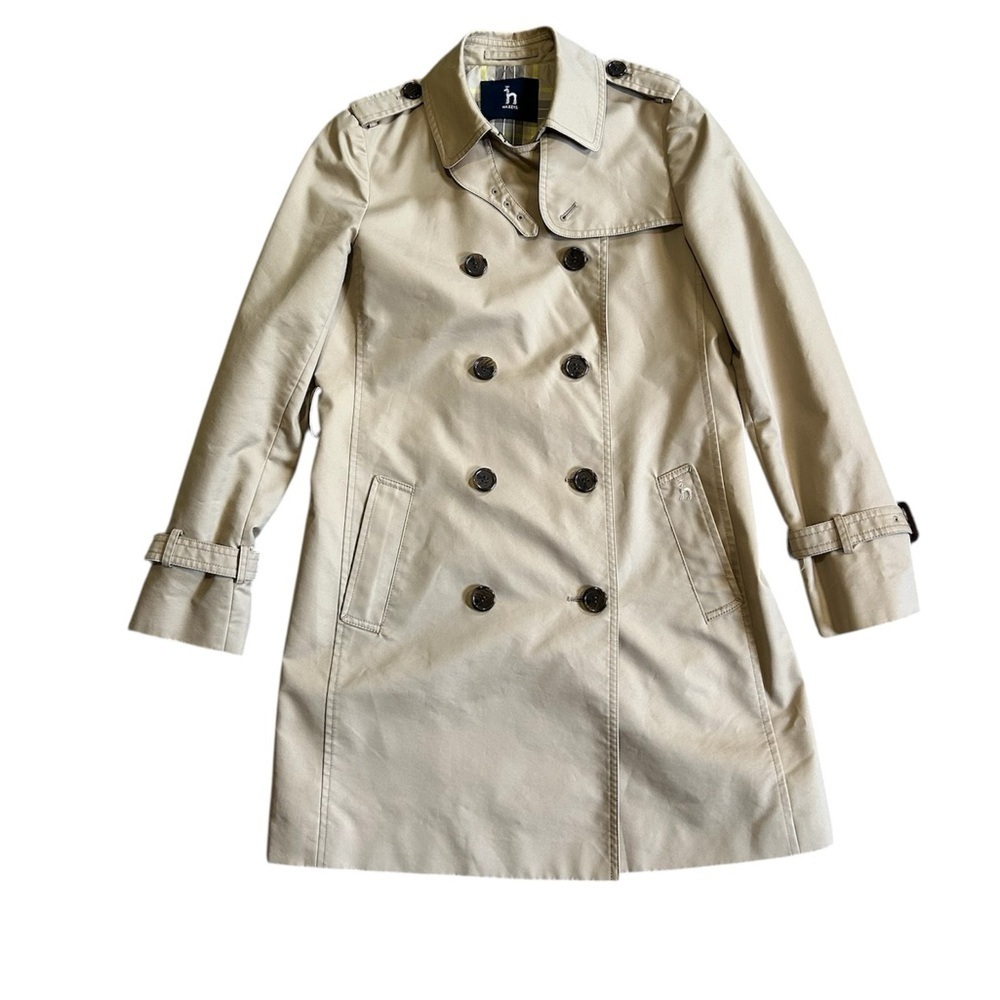 Hazzy’s Beige Short Trench Coat - Picture 3 of 10